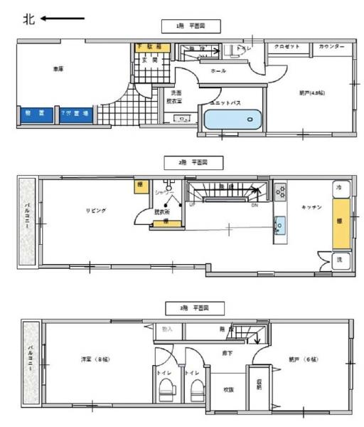 中古戸建 葛飾区新小岩３丁目 JR中央・総武線新小岩駅 6,830万円