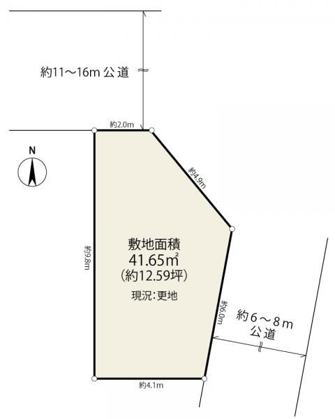 土地 青梅市野上町３丁目 JR青梅線河辺駅 1,200万円