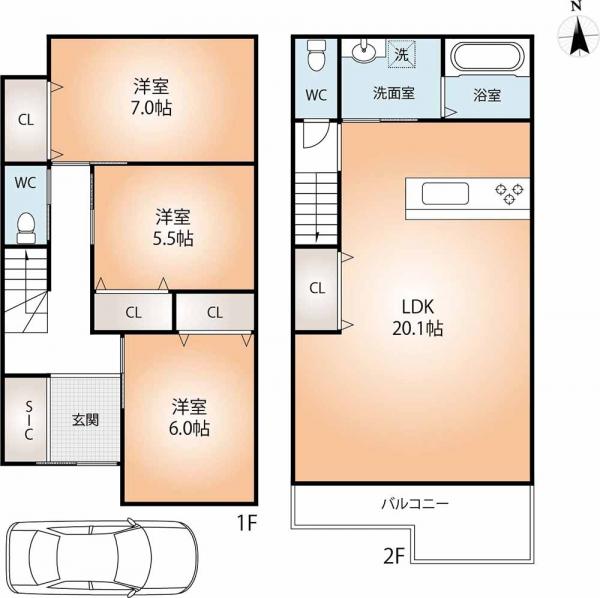 新築戸建 明石市大久保町大窪 JR山陽本線大久保駅 3,280万円