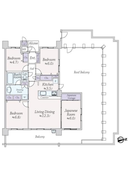 中古マンション 兵庫県西宮市段上町５丁目 阪急今津線仁川駅 5,280万円