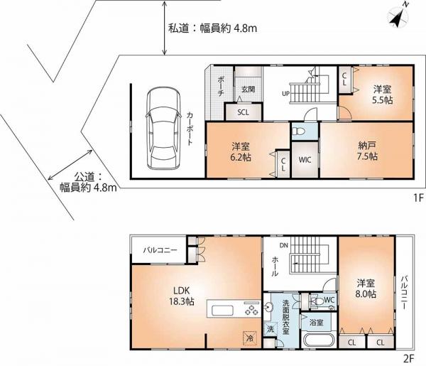 新築戸建 神戸市灘区青谷町３丁目 阪急神戸線王子公園駅 6,780万円