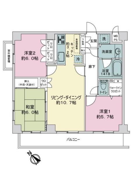 中古マンション 東京都狛江市東和泉１丁目 小田急線狛江駅 5,480万円
