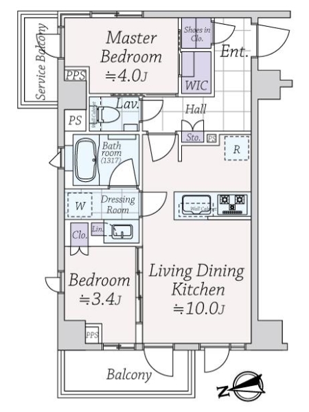 中古マンション 東京都新宿区若葉１丁目 JR中央本線四ツ谷駅 1億2,800万円