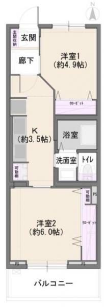 中古マンション 新宿区西落合２丁目 都営大江戸線落合南長崎駅 2,950万円