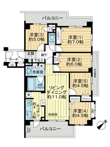 中古マンション 東京都府中市南町４丁目 京王競馬場線中河原駅 3,980万円