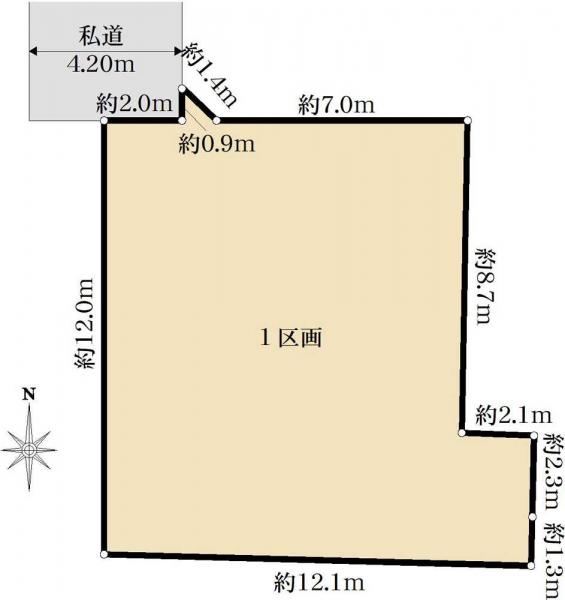 土地 埼玉県さいたま市中央区大戸５丁目 JR京浜東北線北浦和駅 5,290万円