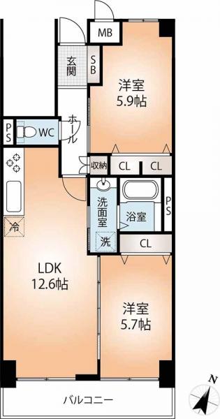 中古マンション 神戸市兵庫区下沢通2丁目 神戸市営地下鉄西神山手線湊川公園駅 2,590万円