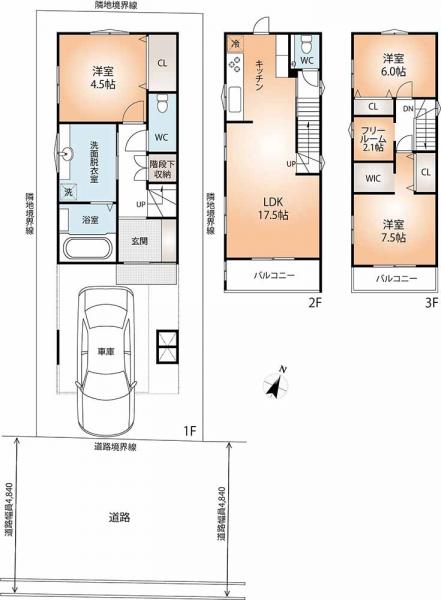 新築戸建 神戸市長田区五位ノ池町４丁目 神戸市営地下鉄西神山手線板宿駅 3,280万円