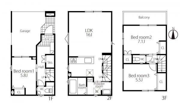 新築戸建 川崎市多摩区菅城下 京王相模原線京王稲田堤駅 5,580万円
