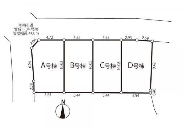 新築戸建 川崎市多摩区菅城下 京王相模原線京王稲田堤駅 5,580万円