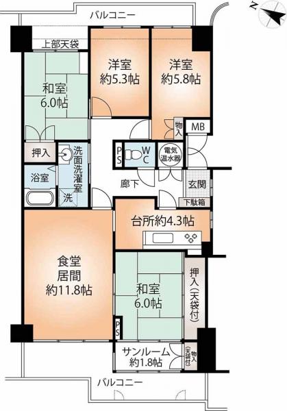 中古マンション 神戸市中央区港島中町３丁目 神戸新交通ポートアイランド線みなとじま駅 2,250万円