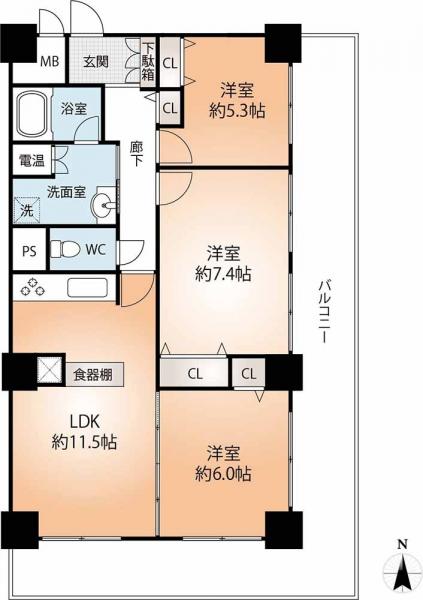 中古マンション 神戸市中央区花隈町 神戸高速東西線花隈駅 2,980万円