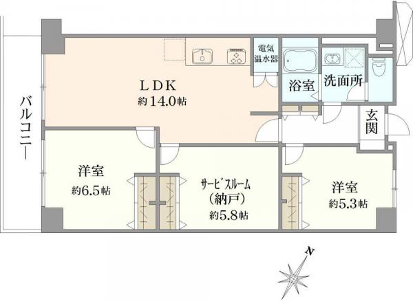 中古マンション 埼玉県さいたま市南区内谷３丁目 JR埼京線武蔵浦和駅 1,980万円
