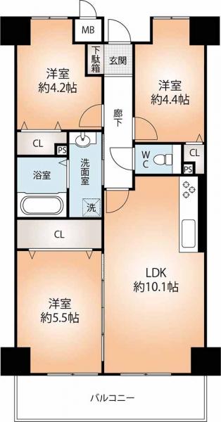 中古マンション 神戸市長田区戸崎通３丁目 山陽電鉄本線板宿駅 2,280万円