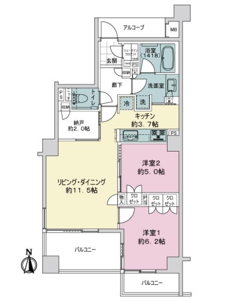 中古マンション 東京都調布市富士見町３丁目 京王競馬場線調布駅 6,880万円