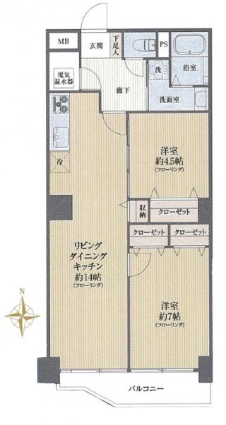 中古マンション 八王子市明神町４丁目 京王線京王八王子駅 2,580万円