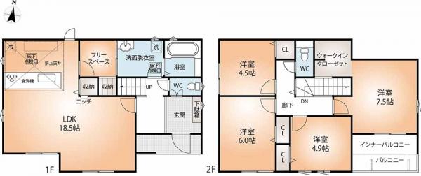 新築戸建 神戸市北区広陵町２丁目 神戸電鉄有馬線山の街駅 4,080万円