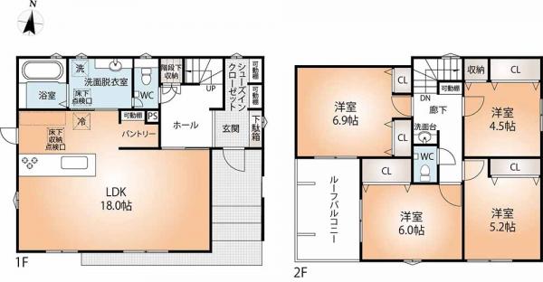 新築戸建 神戸市北区広陵町３丁目 神戸電鉄有馬線山の街駅 4,280万円