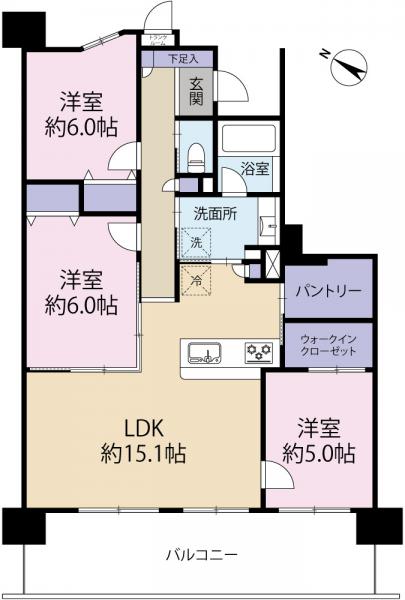 中古マンション 東久留米市南沢５丁目 西武池袋線ひばりヶ丘駅 4,680万円
