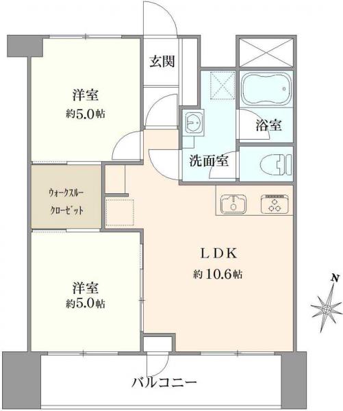 中古マンション 千葉県松戸市上本郷 千代田常磐線北松戸駅 1,899万円
