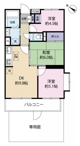 中古マンション 日野市神明１丁目 JR中央線日野駅 2,300万円