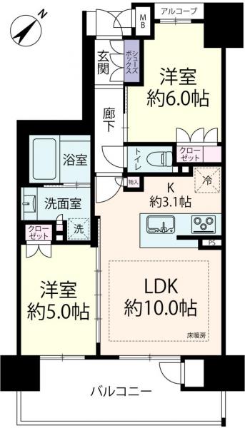 中古マンション 大阪市天王寺区寺田町２丁目 JR大阪環状線寺田町駅 4,980万円