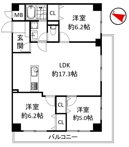 中古マンション 東大和市立野３丁目 多摩モノレール桜街道駅 2,799万円