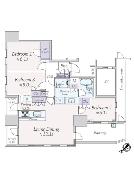 中古マンション 東京都江戸川区西葛西２丁目 東西線西葛西駅 7,180万円