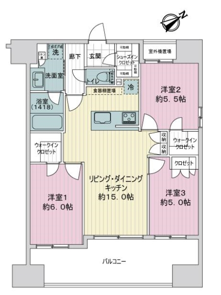 中古マンション 東京都葛飾区白鳥２丁目 京成本線お花茶屋駅 6,200万円