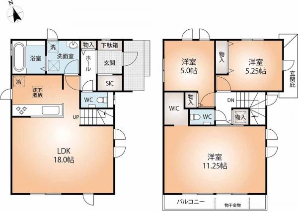 新築戸建 神戸市北区南五葉３丁目 神戸電鉄粟生線西鈴蘭台駅 3,690万円