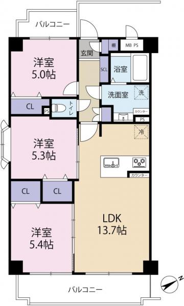 中古マンション 春日部市中央４丁目 東武伊勢崎線春日部駅 2,690万円