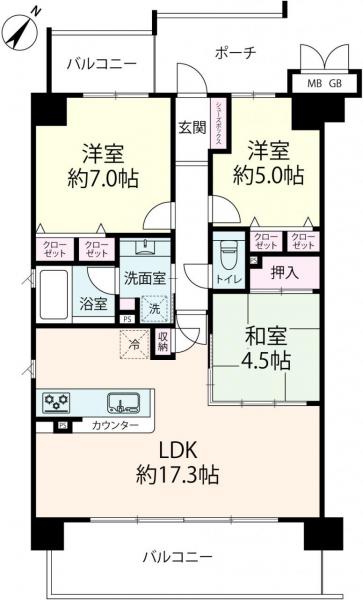 中古マンション 大阪市西淀川区姫里１丁目24-3 阪神本線姫島駅 3,980万円