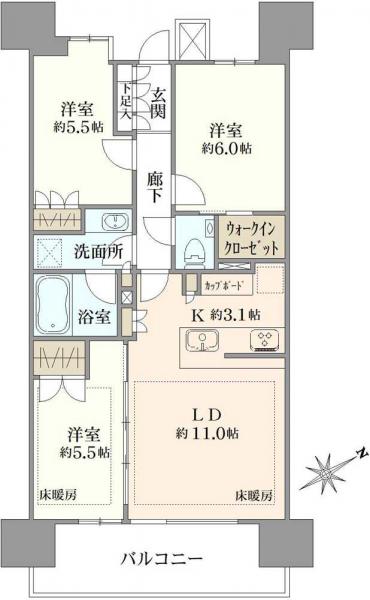 中古マンション 埼玉県さいたま市浦和区岸町７丁目 JR京浜東北線浦和駅 1億2,480万円
