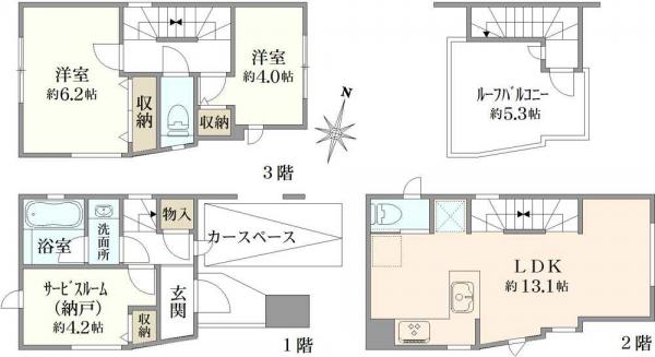 中古戸建 東京都足立区梅田３丁目 東武大師線梅島駅 4,380万円
