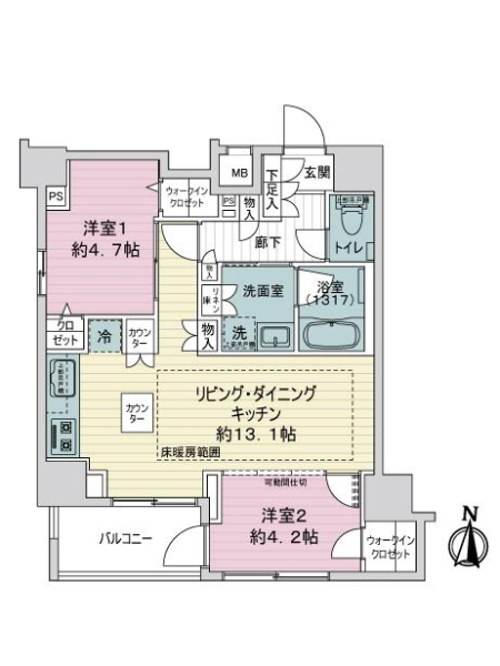 中古マンション 東京都台東区三ノ輪２丁目 日比谷線三ノ輪駅 7,980万円