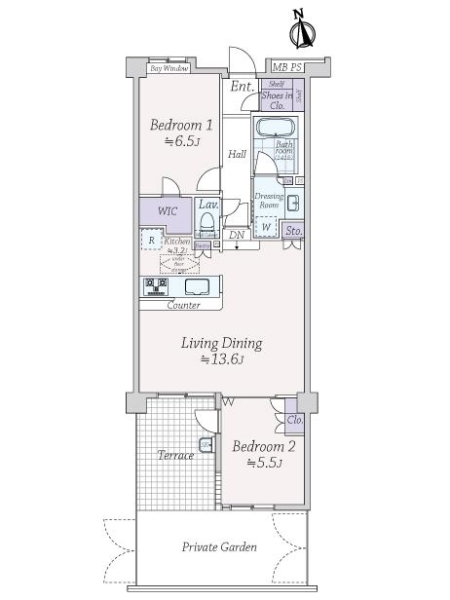 中古マンション 東京都三鷹市井口１丁目 JR中央本線武蔵境駅 5,280万円