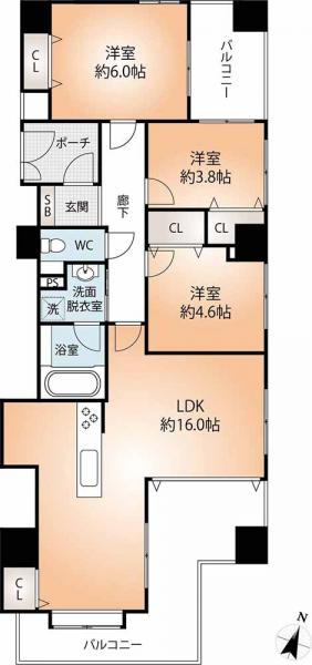 中古マンション 神戸市中央区筒井町３丁目 阪急神戸線春日野道駅 4,999万円