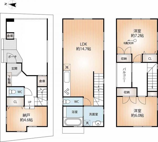新築戸建 神戸市兵庫区上祇園町 神戸市営地下鉄西神山手線大倉山駅 3,580万円