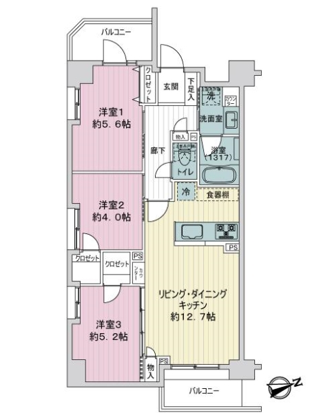 中古マンション 東京都葛飾区亀有５丁目 千代田常磐線亀有駅 5,998万円