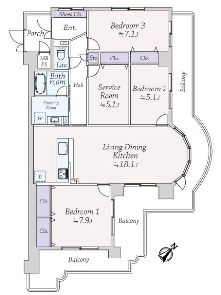 中古マンション 大阪府大阪市大正区三軒家東５丁目 JR大阪環状線大正駅 4,099万円