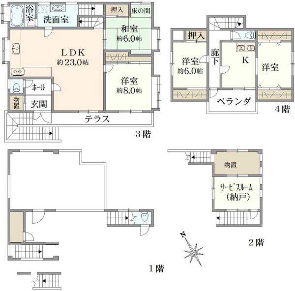中古戸建 千葉県市川市大和田５丁目 都営新宿線本八幡駅 6,500万円
