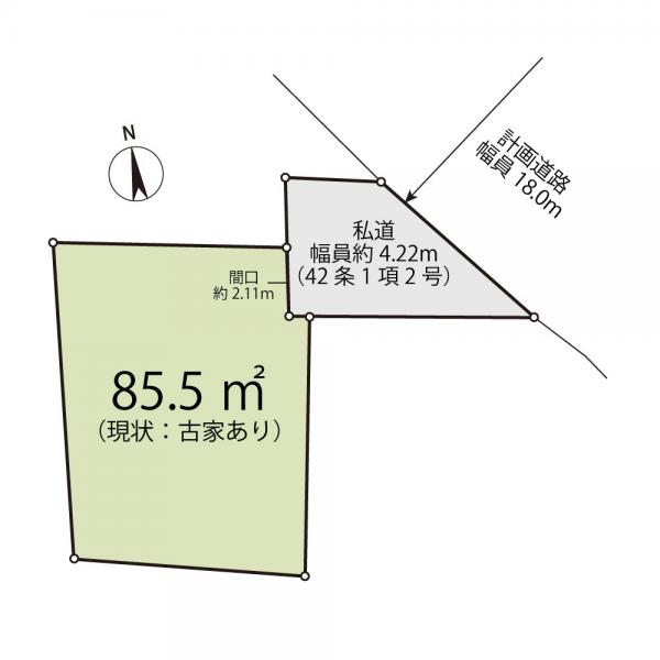 土地 東久留米市神宝町１丁目 西武池袋線東久留米駅 1,800万円