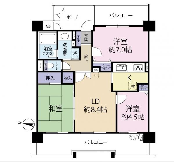 中古マンション 八王子市大和田町３丁目 京王線京王八王子駅 2,480万円