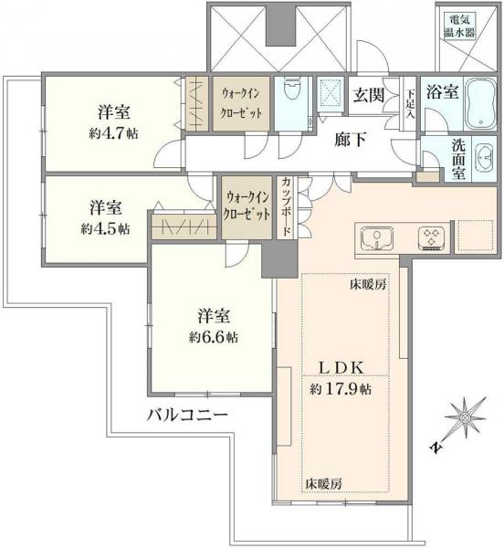 中古マンション 東京都中央区晴海１丁目 都営大江戸線月島駅 1億4,500万円