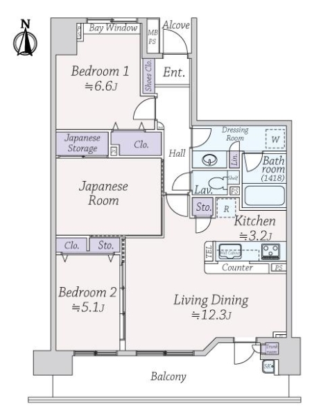 中古マンション 東京都国分寺市東恋ヶ窪５丁目 西武国分寺線恋ヶ窪駅 5,080万円