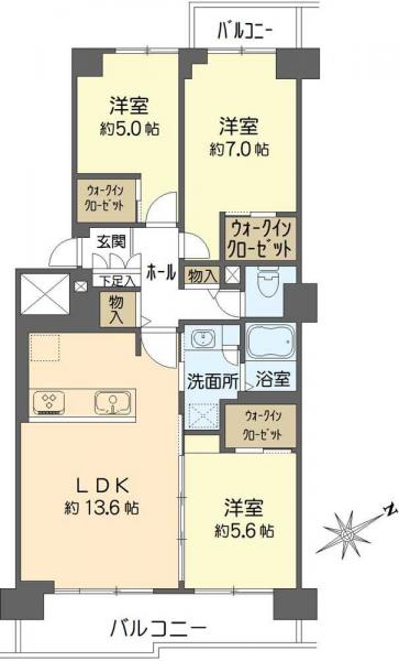 中古マンション 東京都江戸川区清新町１丁目 東西線西葛西駅 5,480万円