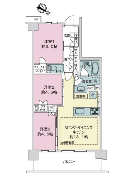 中古マンション 埼玉県川口市大字新井宿 埼玉高速鉄道新井宿駅 5,250万円
