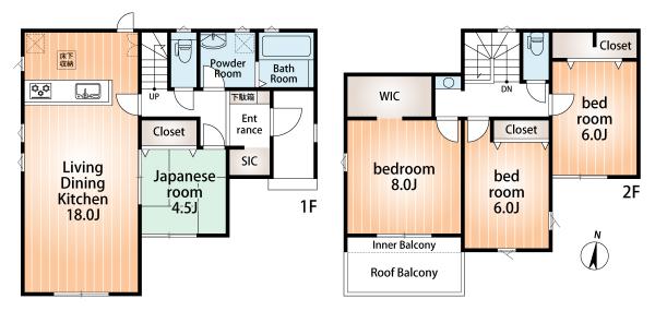 新築戸建 神戸市北区広陵町１丁目 神戸電鉄有馬線山の街駅 3,980万円