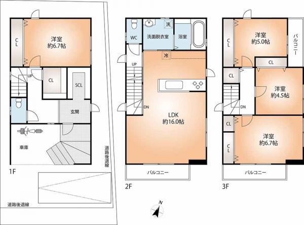 新築戸建 神戸市兵庫区神田町 神戸市営地下鉄西神山手線大倉山駅 3,980万円