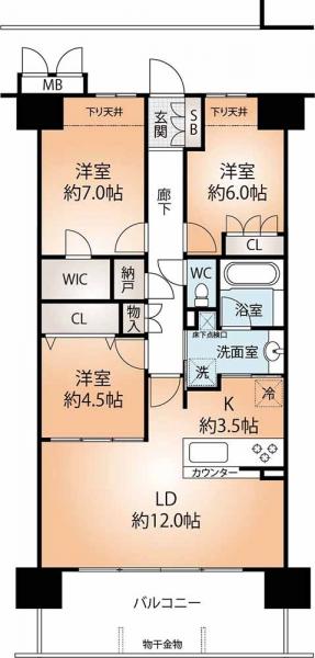 中古マンション 神戸市須磨区竜が台５丁目 神戸市営地下鉄西神山手線名谷駅 3,780万円